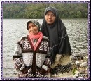 Nisaa' dan Ibu Baldah di danau Lau Kawar Sumatera Utara